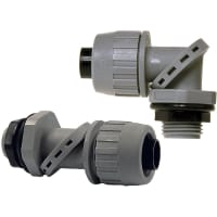 RACO Liquidtight Connector Swivel Lok 90 Type B 3/8" Non-metallic