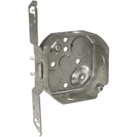 RACO 4" Octagon Box 1-1/2" Deep , Side Mount Bracket 1/2"-3/4" Knockout