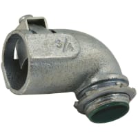 RACO Double Bite Flex Connector 90 3/4" Insulated Irn