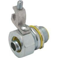 RACO Liquidtight Connector with Ground Lug 3/8" Steel