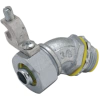 RACO Liquidtight Connector with Ground Lug 45 1/2" In