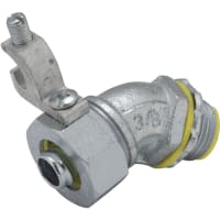 RACO Liquidtight Connector withGround Lug 45 1-1/2" In