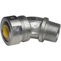 RACO Cordgrip Connector, 45 3/4" (.65-.75) Yellow