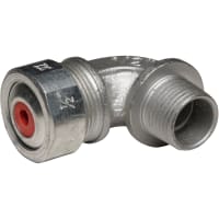 RACO Cordgrip Connector, 90 1/2" (.15 - .25) Red