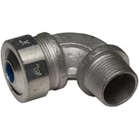 RACO Cordgrip Connector, 90 3/4" (.35 - .45) Blue