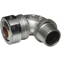 RACO Cordgrip Connector, 90 3/4" (.55 -.65) Brown