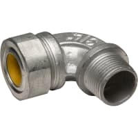 RACO Cordgrip Connector, 90 3/4" (.65-.75) Yellow