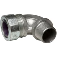 RACO Cordgrip Connector, 90 3/4" (.75-.85) Purple