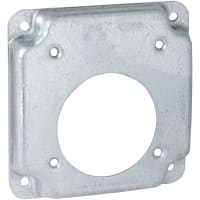 RACO 4" Square Exp Cover - Receptacle 2.480 Diam