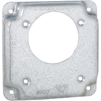 RACO 4" Square Exp Cover - Offset Receptacle 2.625 Diam