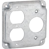 RACO 4" Square Exp Cover - 1 Duplex / 1 Receptacle