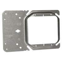 RACO 4" Square Stud-Mount Ring 2-Gang - Raised 1/2