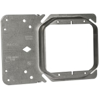 RACO 4" Square Stud-Mount Ring 2-Gang - Raised 3/4