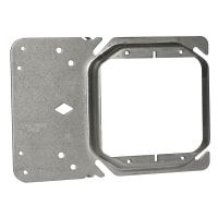 RACO 4" Square Stud-Mount Ring 2-Gang - Raised 5/8