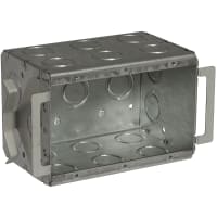 RACO 3-Gang Masonry Box 3-1/2" Deep Block-Loc