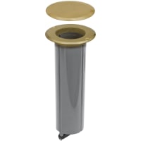 RACO Round Drop-" Floor Box Kit 15AMP Brass