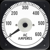 Ram Meter AC Ammeter, 5AAC transformer rated, 0-1500AAC scale