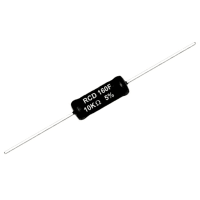 RCD Components Resistor, Wirewound, Res 10 Kilohms, Pwr-Rtg 5 W, Tol 1%, Axial, Silicone Coat, Bulk