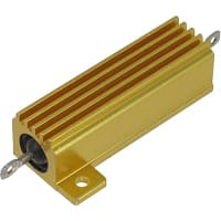 RCD Components Resistor;Wirewound;Res 25 Ohms;Pwr-Rtg 50 W;Tol 1%;Lug;Alum Housed