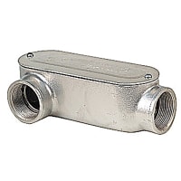 Red Dot by ABB Rigid Conduit Fitting, LR Type with Cover and Gasket, Cast Aluminum 2-1/2