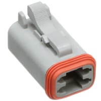 Amphenol Sine Systems Connector PLUG 4POS 14-20AWG SIZE 16, AT Series