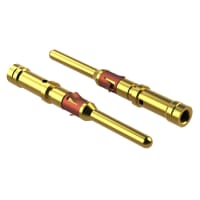 Amphenol Sine Systems Contact Pin Machined 18-16 AWG RT360/RTO Series Gold Flash