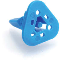 Amphenol Sine Systems 3-Way Wedge Plug (Wedgelock Plug), Orange, J1939, Blue