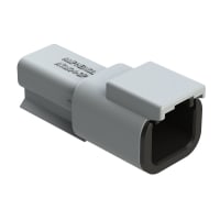 Amphenol Sine Systems Connector Receptacle Male 2-Way Pin 7.5A 16-22AWG Sz 20 IP67 ATM Series