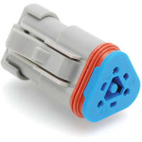 Amphenol Sine Systems 3-Way Plug, Female Connector with 120 OHM Terminating Resistor (J1939)