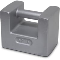 Rice Lake Weighing Systems Calibration Weight, 50 lb Grip-handle style, ASTM Class 6, Cast Iron Painted