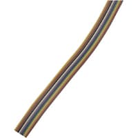 Amphenol Spectra Strip Multiconductor Cable, 14C, 28AWG, 7x36, TC, PVC ins, 10 Color Repeat Ribbon Cable, UL