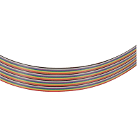 Amphenol Spectra Strip Multiconductor Cable, 16C, 28AWG, 7x36, TC, PVC ins, 10 Color Repeat Ribbon Cable, UL