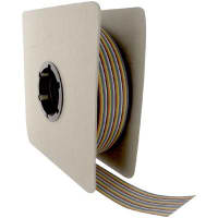 Amphenol Spectra Strip Multiconductor Cable, 37C, 28AWG, 7x36, TC, PVC ins, 10 Color Repeat Ribbon Cable, UL