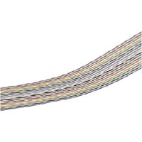 Amphenol Spectra Strip Multiconductor Cable17Pr, 28AWG, 7x36, TC, PVC ins, 10 Clr Rpt Twist to Flat Cable