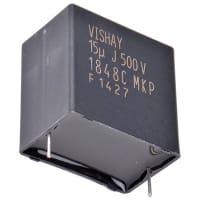 Roederstein / Vishay MKP1848C 15uF Polypropylene Film Capacitor 500 V dc +/-5%, Through Hole