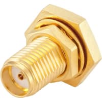 Rosenberger RF Coaxial Connector, 50 Ohm, In-Series, SMA Straight Bulkhead Jack, SMA Series