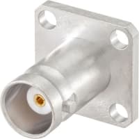 Rosenberger RF Coaxial Connector, 50 Ohm, In-Series, BNC Panel Jack, Solder End, BNC Series