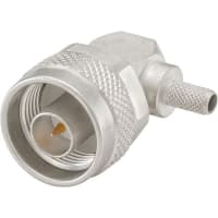 Rosenberger RF Coaxial Connector, In-Series, Type N Right Angle Plug, RG 142, N Series