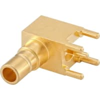 Rosenberger RF Coaxial Connector, 50 Ohm, In-Series, SMB Right Angle Plug PCB, SMB Series