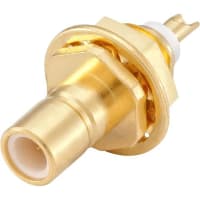 Rosenberger RF Coaxial Connector, 50 Ohm, In-Series, SMB Bulkhead Plug, Straight, SMB Serie