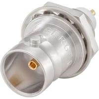 Rosenberger RF Coaxial Connector, In-Series, BNC Bulkhead Jack, Straight, Solder, BNC Serie