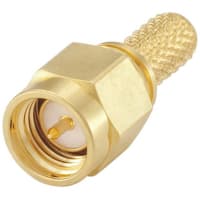 Rosenberger RF Coaxial Connector, SMA Straight Plug, Solder Crimp, RG 142, SMA Series