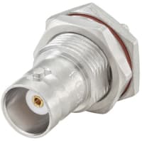 Rosenberger RF Connector, BNC Bulkhead Jack, Straight, Hexagonal Flange, RG 174, BNC Series