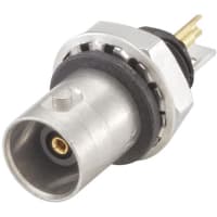 Rosenberger RF Connector, BNC Bulkhead Jack, Straight, Solder End, 30mm, BNC Series