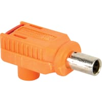 Amphenol Technical Conn, 3.6mm, for 10 sq mm Cable, Tubular Lug w/Locking Feat., 70A, Orange