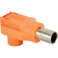 Amphenol Technical Conn, 8.0mm, for 35 sq mm Cable, Tubular Lug w/Locking Feat., 150A, Orange