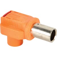 Amphenol Technical RADLOK Conn, 10mm, for 70 sq mm Cable, Tubular Lug w/Locking Feat., 350/450A, Orange