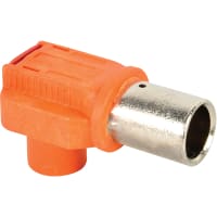 Amphenol Technical Conn, 10mm, for 95 sq mm Cable, Tubular Lug w/Locking Feat., 300A, Orange