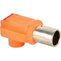 Amphenol Technical Conn, 12mm, for 120 sq mm Cable, Tubular Lug w/Locking Feat., 400A, Orange