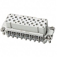 Russellstoll by ABB Female screw terminal insert. For use with A series, 16 contacts with ground